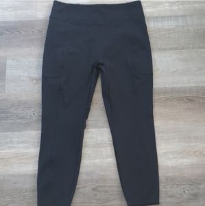 Zuda stretch black women's leggings size xl